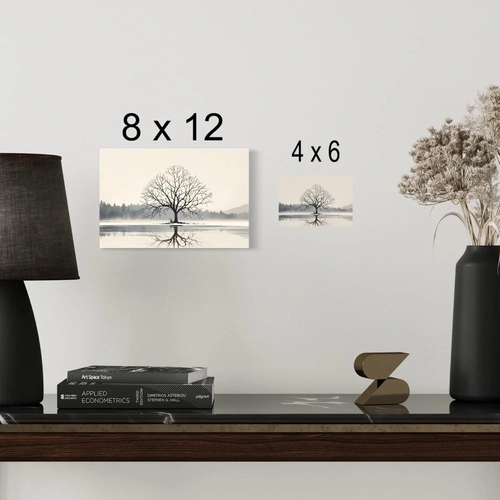 Lone tree HD metal art print 8 by 12 inches - Picture 2 of 3